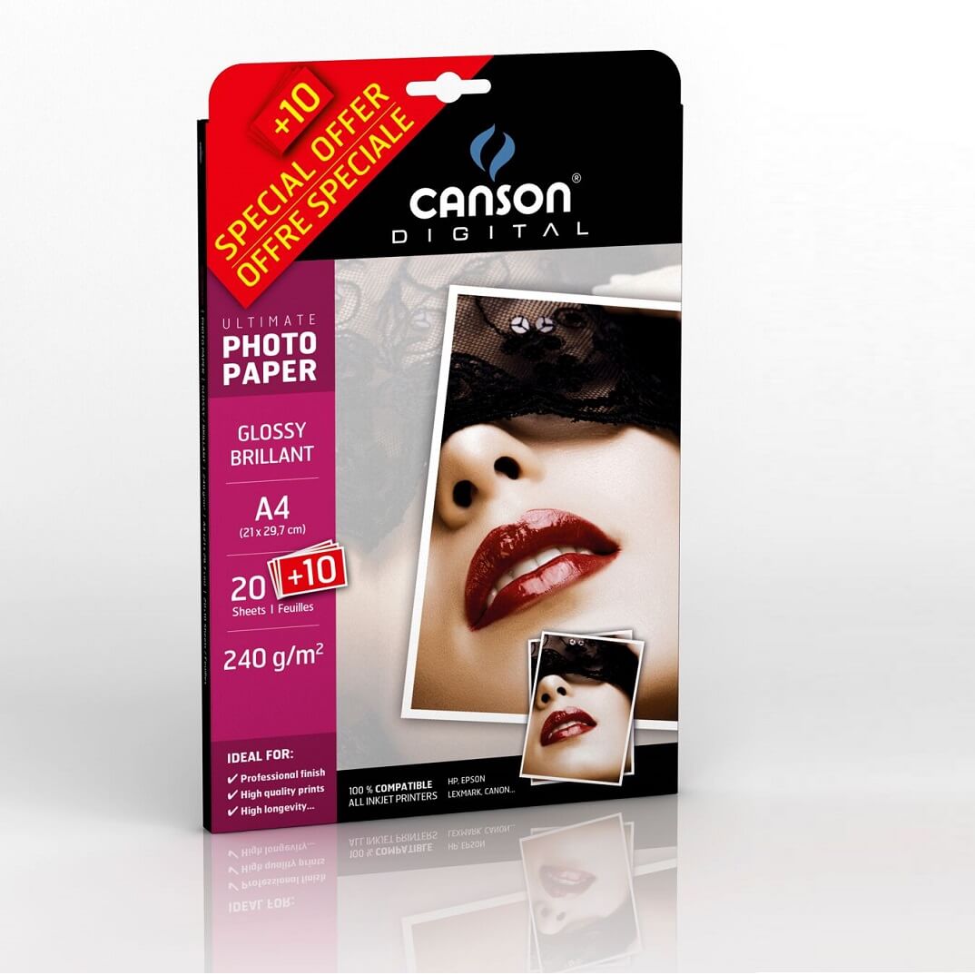 Paquet Photo Gloss Paper A4 240g 10 fulls