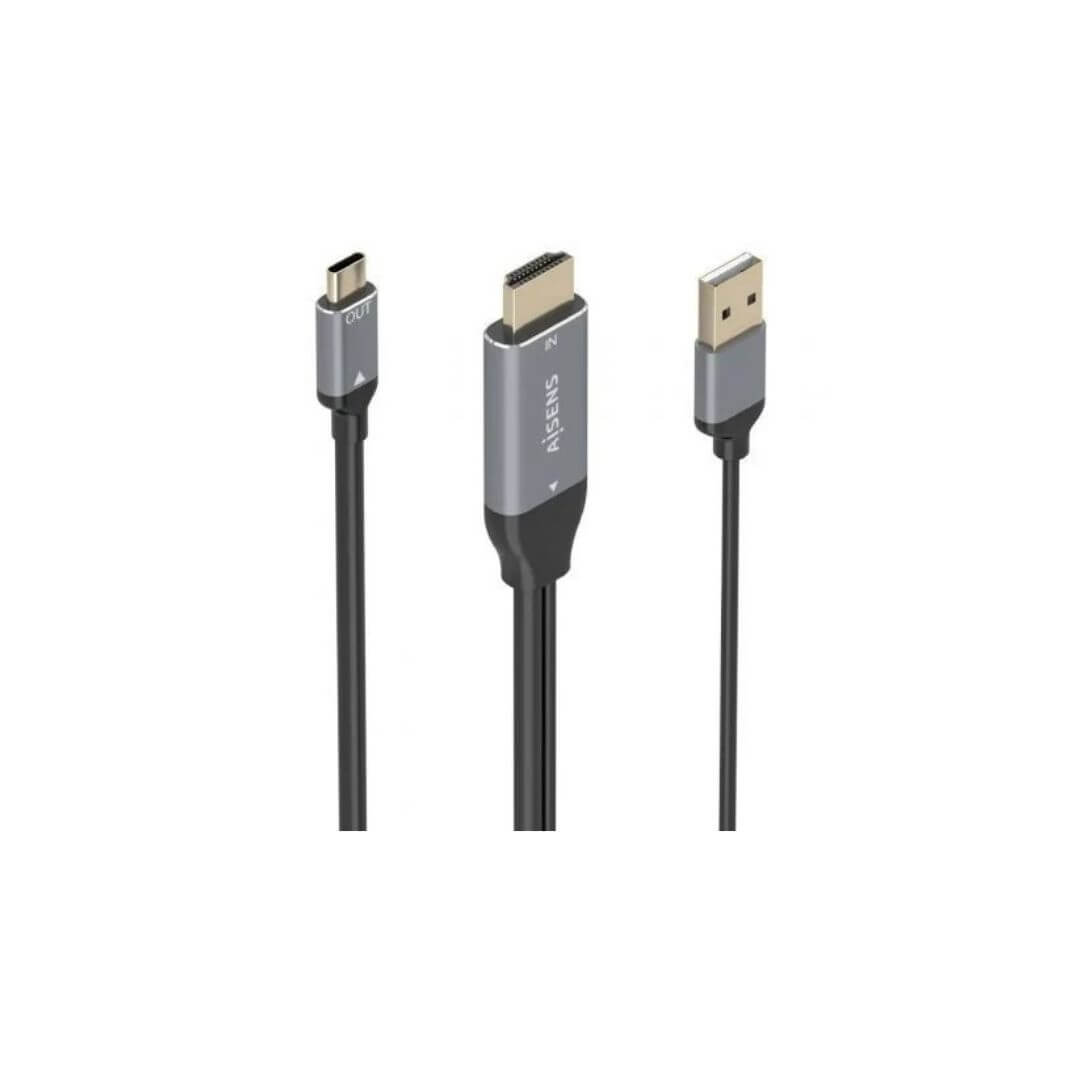 Cable conversor Aisens HDMI a USB-A/C mascle 1.8m
