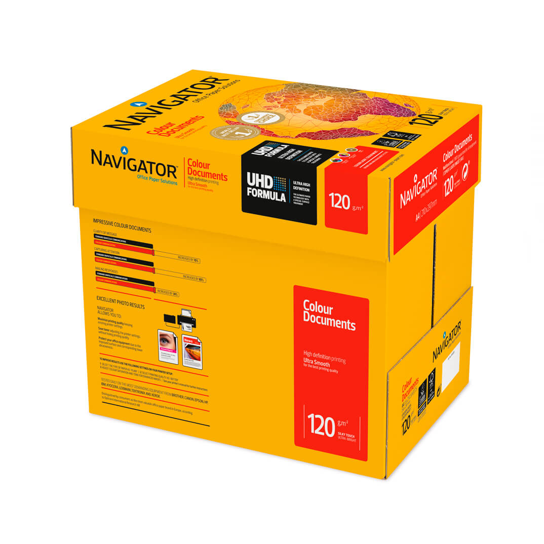 Caja papel Navigator Colour Documents A4 120g