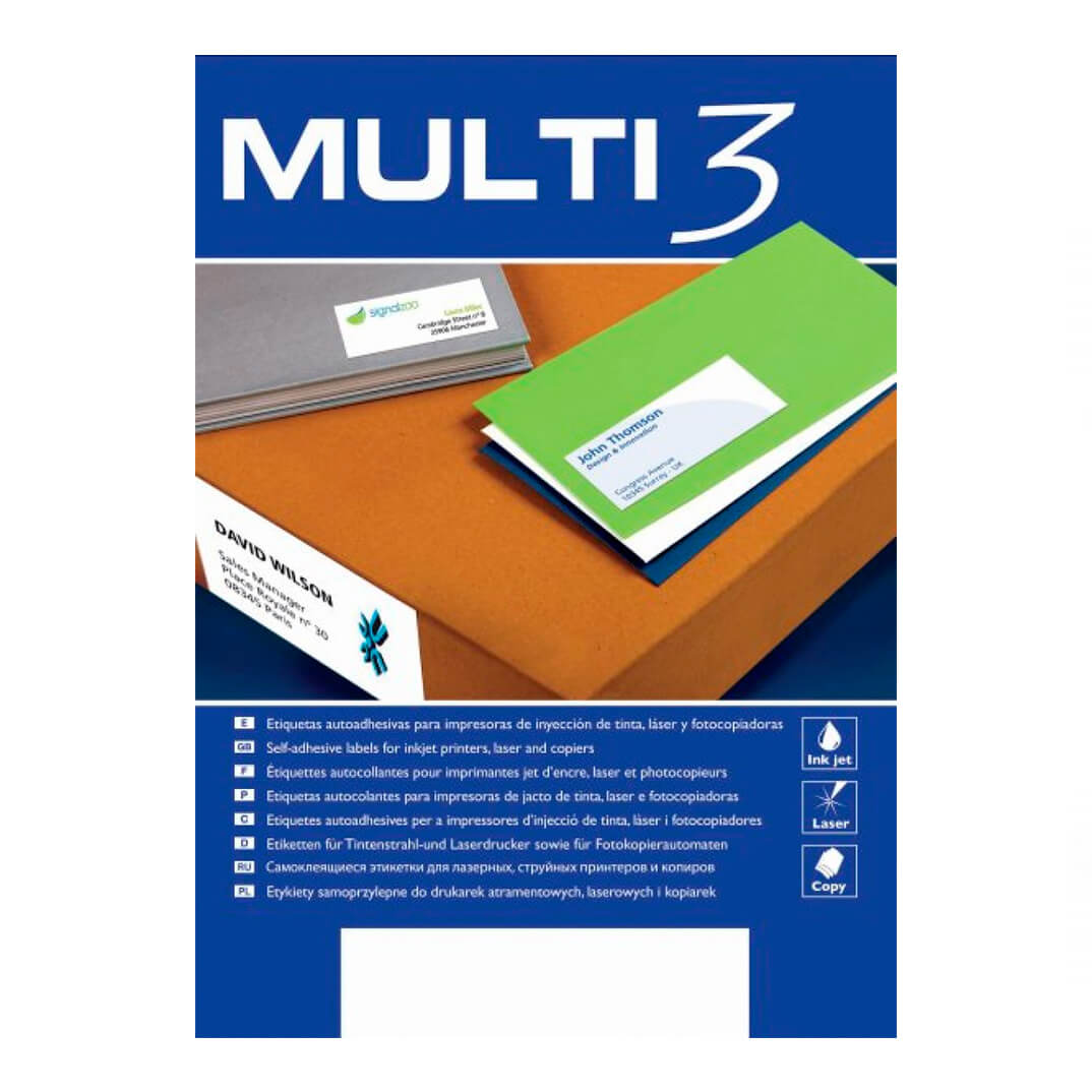 Caja etiquetas Multi3 48.5x16.9 100h