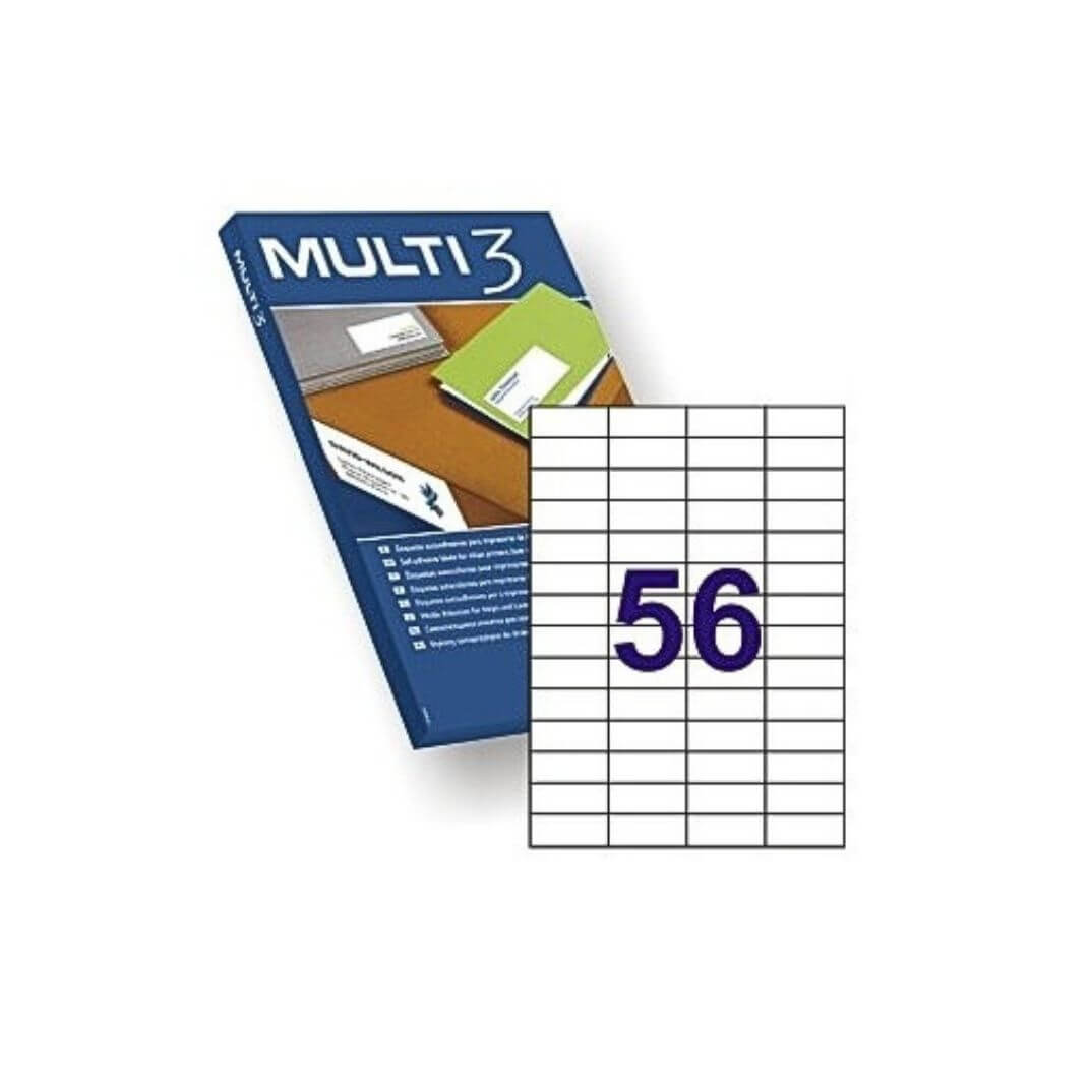 Caja etiquetas Multi3 52,5x21,2 100h