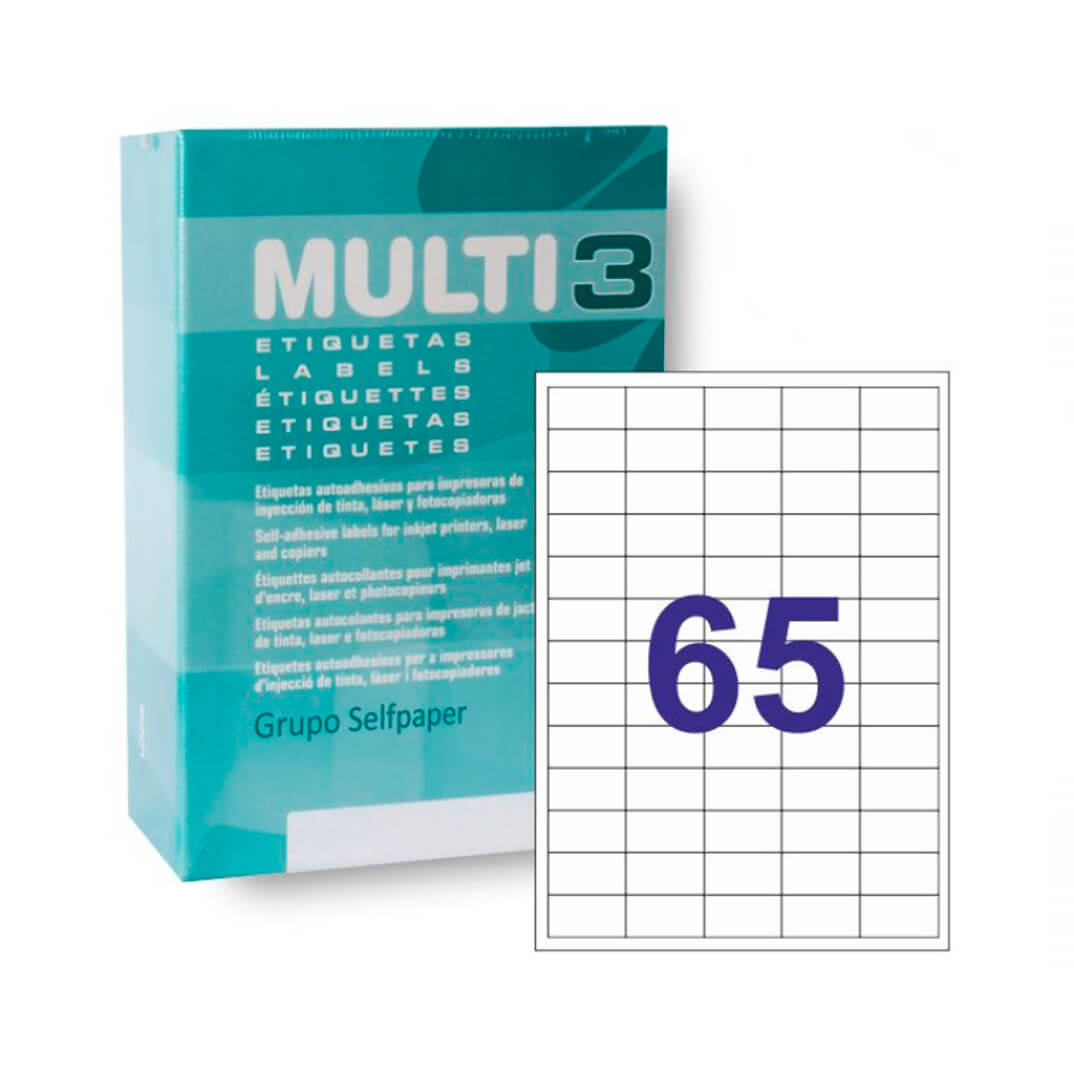 Caixa etiquetes Multi3 38x21,2 500f