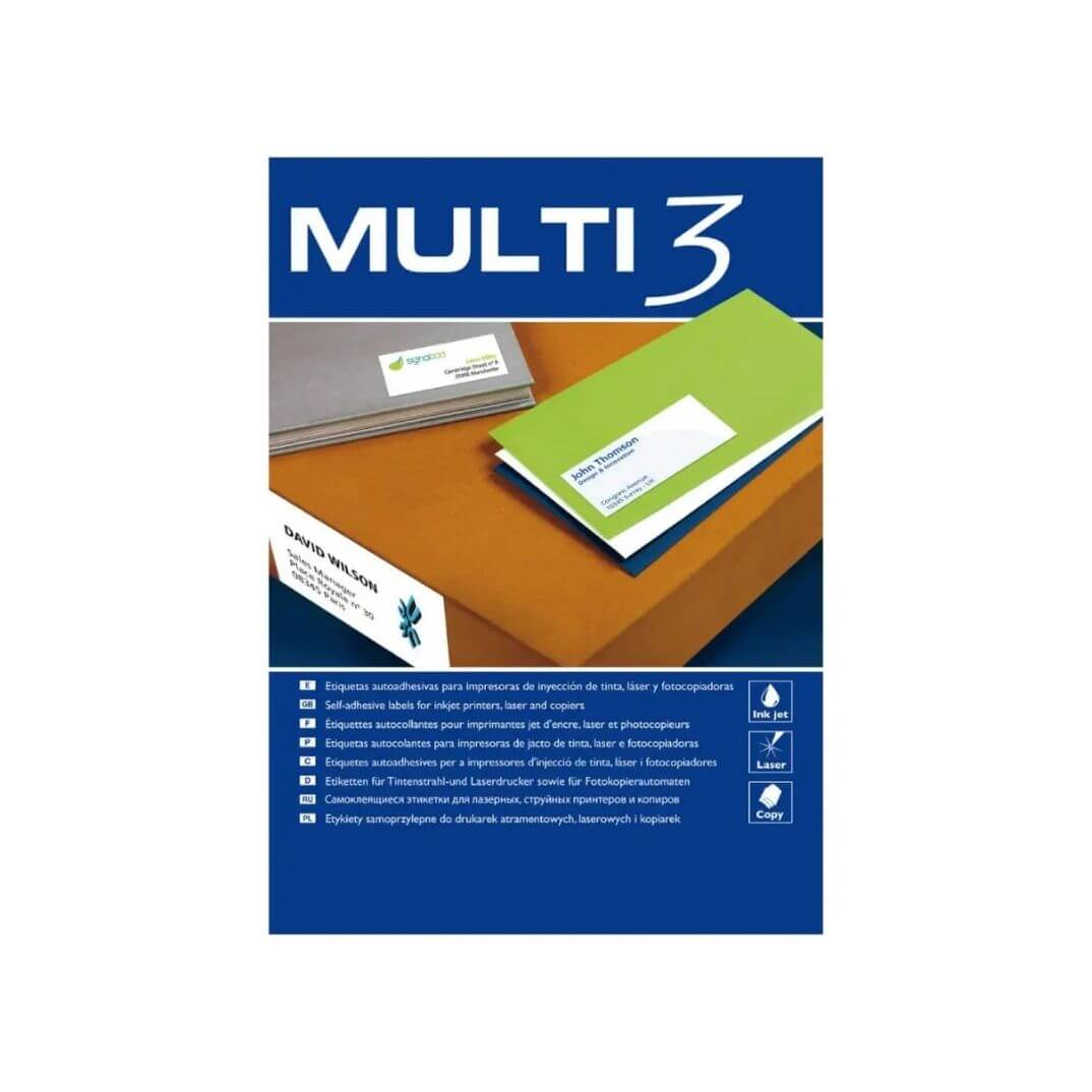 Caixa etiquetes Multi3 48.5x16.9 500f