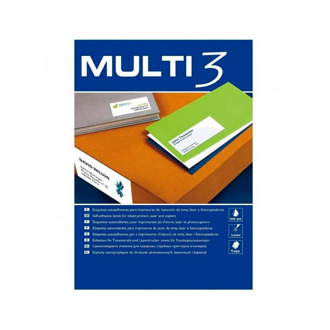 Caja etiquetas Multi3 210x99 100h
