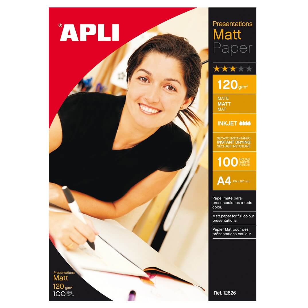 Paquet paper A4 Matt Quality 120g 100 fulls
