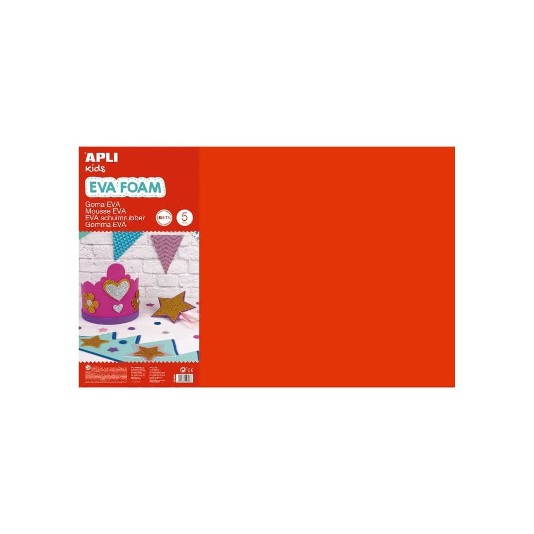 Goma Eva 600x400mm rojo (pack 5u)