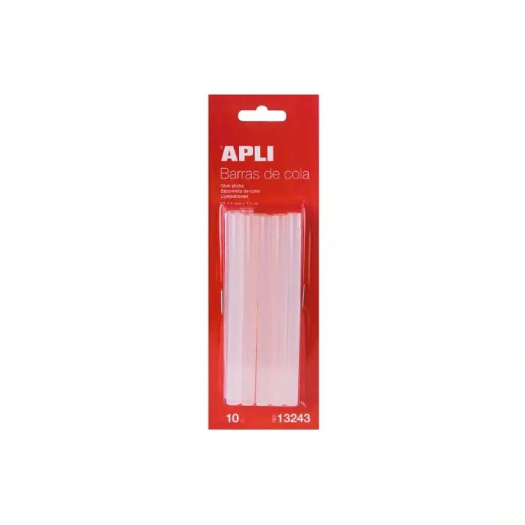 Pack 10 barres cola termofusible 0.75x10cm Apli