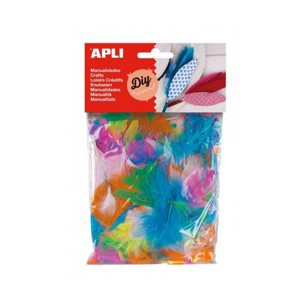Plomes collage colors assortits 14g Apli