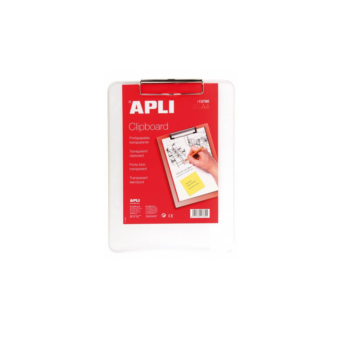 Portabloc Apli transparente A4