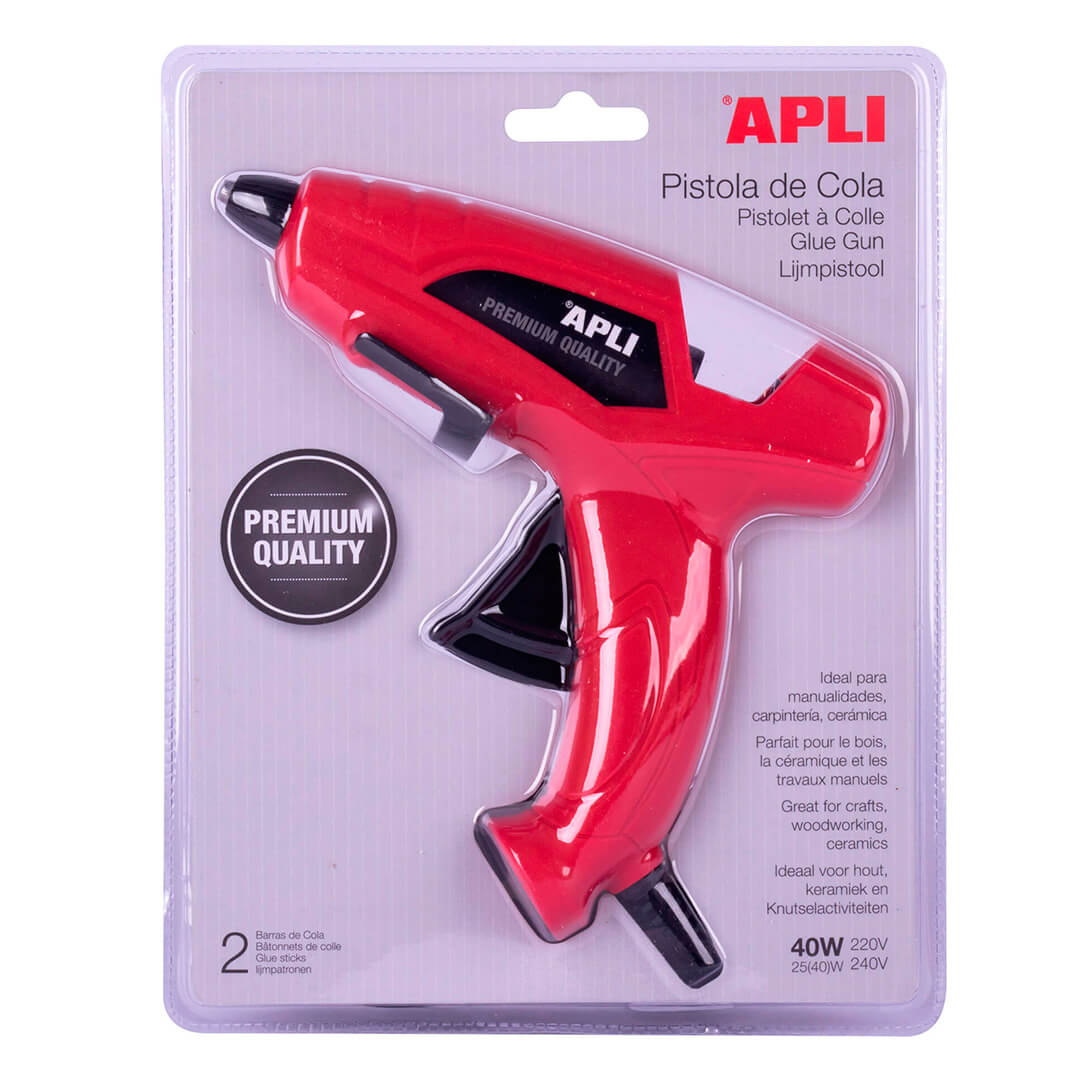 Pistola de cola 40W + 2 barres de cola