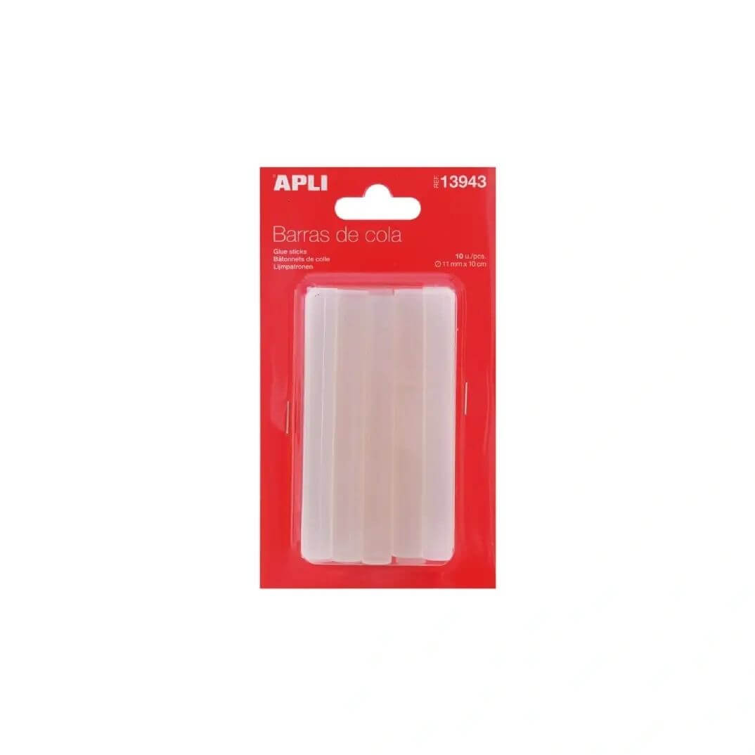 Pack 10 barres silicona de cola 10cm x 11mm