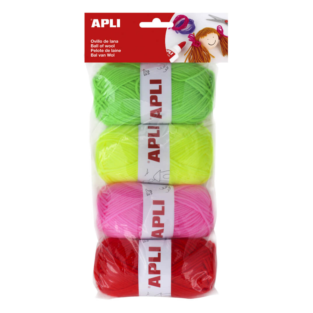 Cabdells de llana gama fluor Apli