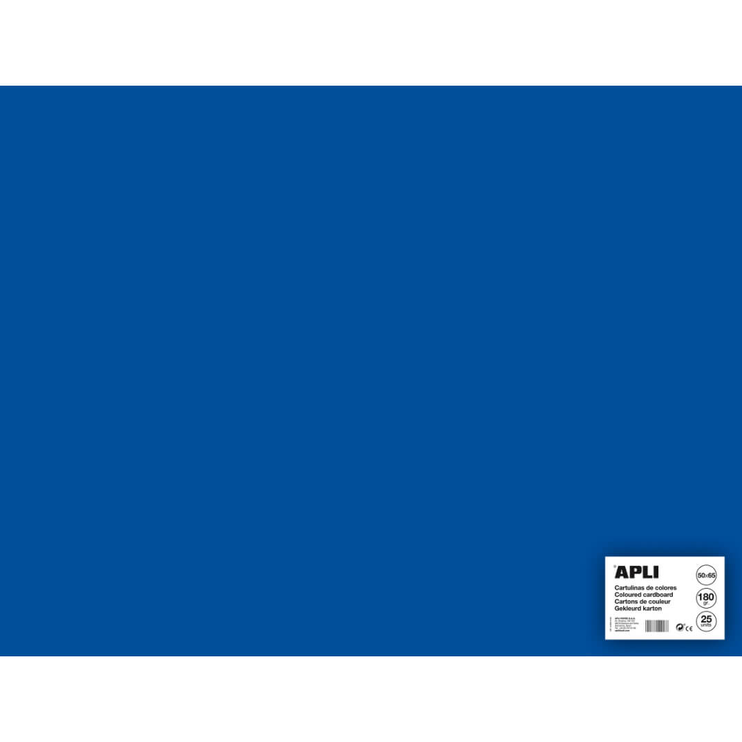 Cartolina 50x65 170g blau fosc (pack 25)