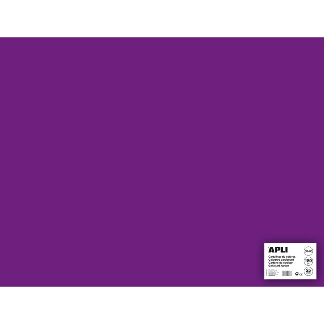 Cartulina 50x65 170g violeta (pack 25)