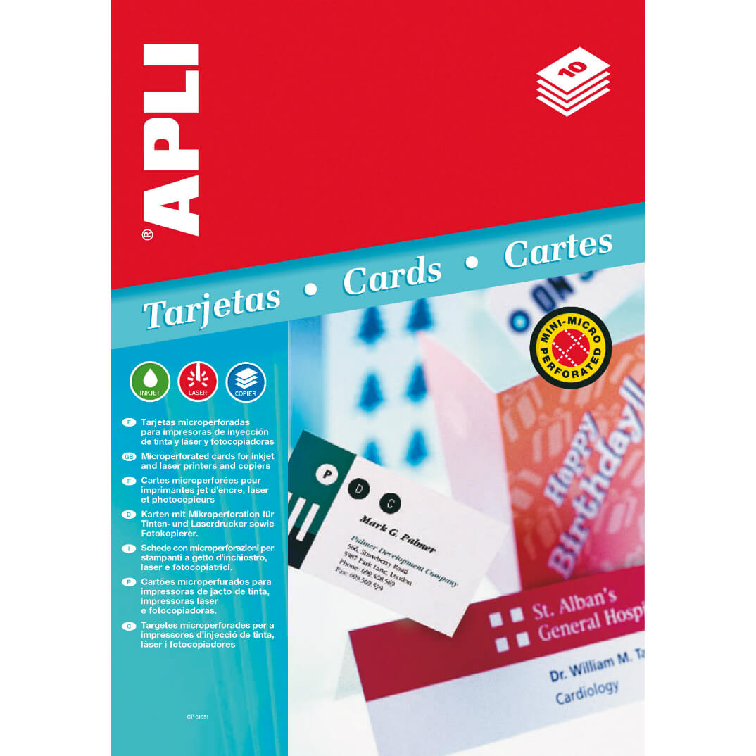 Paquet targetes convenció 90x55 200g