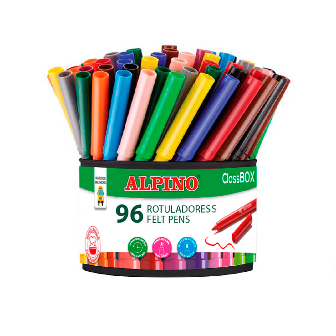 Pot 96 rotuladors Alpino standard
