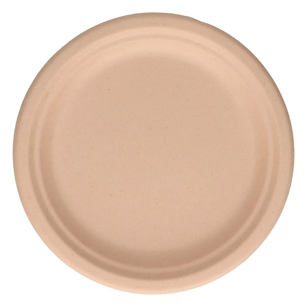 Paquet de 50 plats compostables 22cm