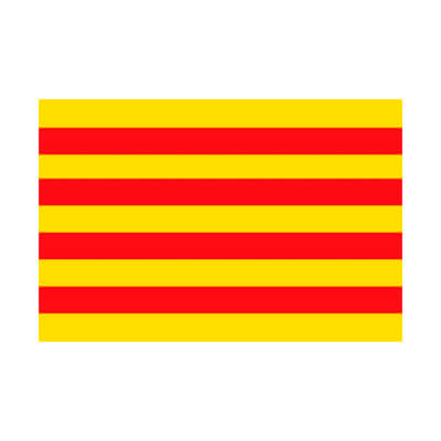 Bandera de Cataluña de 210X140cm