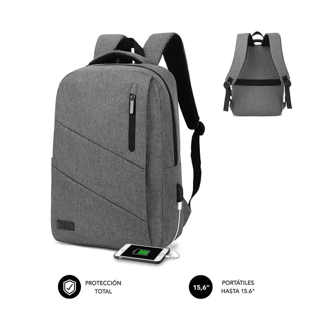 Motxilla Subblim City Backpak 15.6" gris