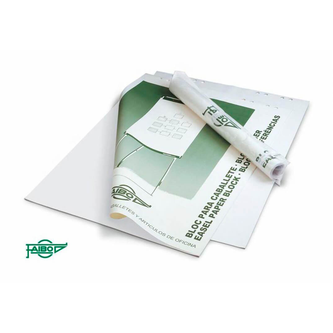 Bloc paper pissarra Faibo 65x90 llis bossa ind.25f