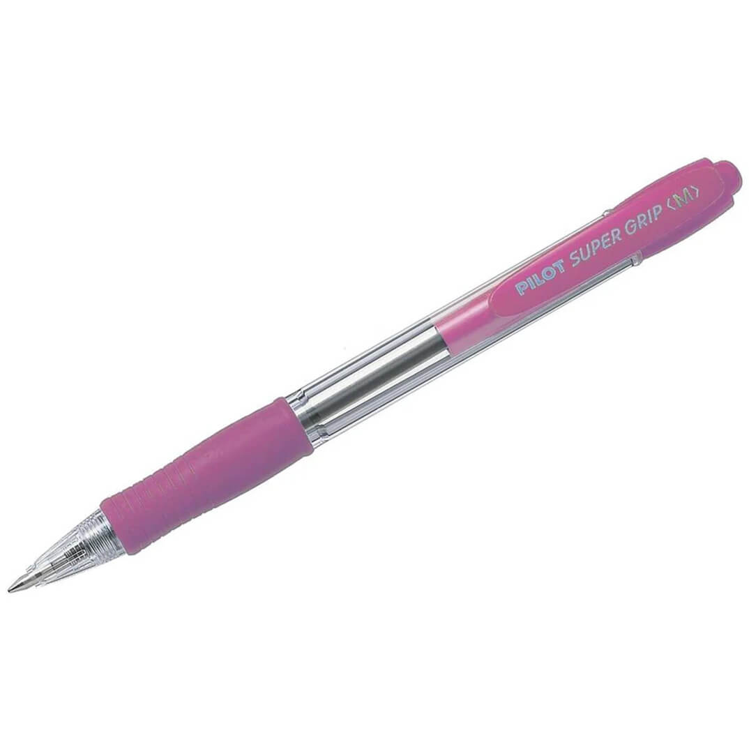 Bolígrafo Pilot Super Grip rosa