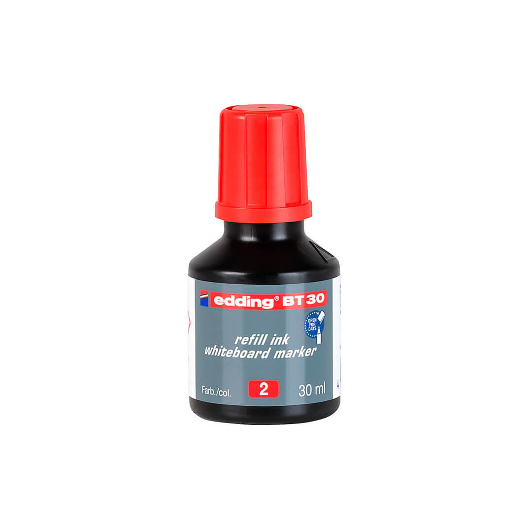 Tinta para rellenar marcador pizarra edding roja