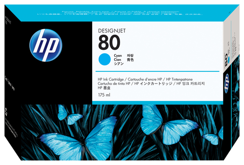 HP DesignJet 1000/1050c cian nº80 350ml