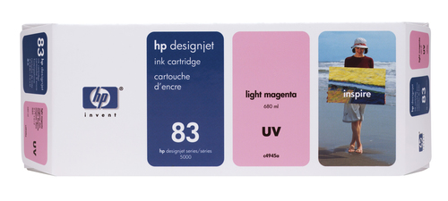 Cartucho de tinta original HP 83 magenta claro