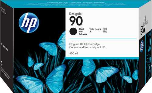 Cartucho de tinta original HP 90 negro 400ml