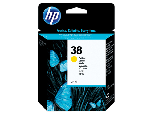 Cartutx de tinta original HP 38 pigmentada groc