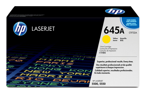 Cartucho tóner original LaserJet HP 645A amarillo