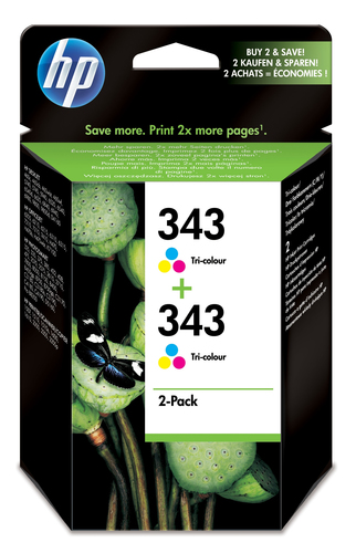 Pack estalvi 2 cartutxos tinta original HP 343