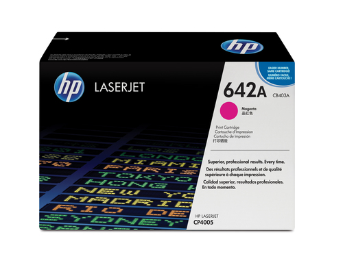 Cartucho tóner original LaserJet HP 642A magenta
