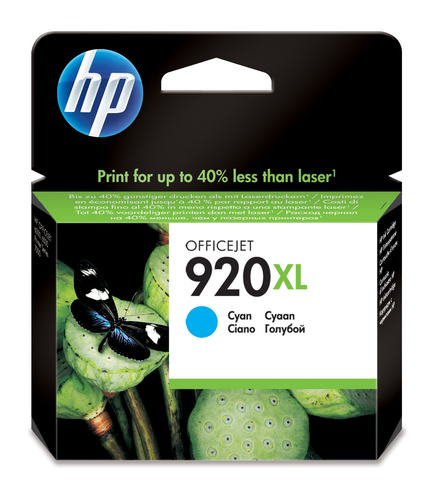 Cartutx tinta original HP 920XL cian