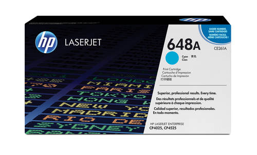 Cartutx de tòner original LaserJet HP 648A cian