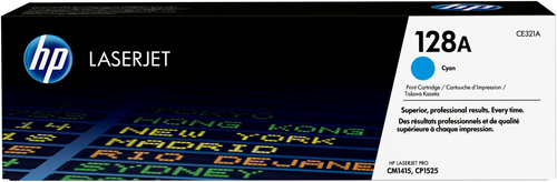 Cartutx tòner original CE321A HP 128A cian