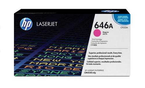 HP tóner original LaserJet 646A magenta