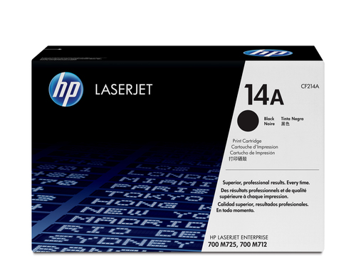 Cartucho tóner original LaserJet HP 14A negro