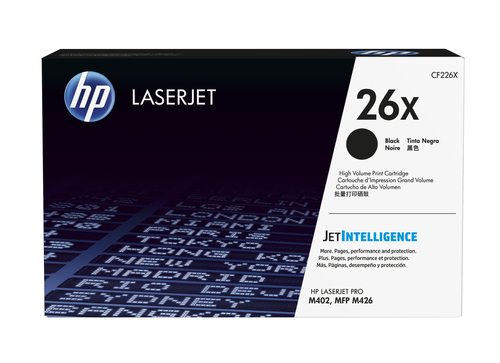 Cartucho de tóner original LaserJet HP 26X negro