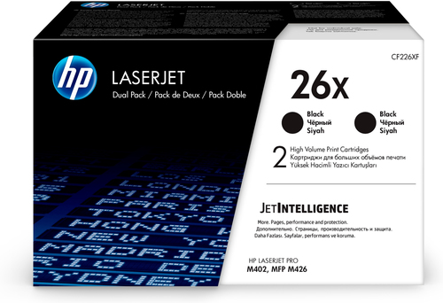 Pack 2 tòner negre Originals HP LaserJet 26X