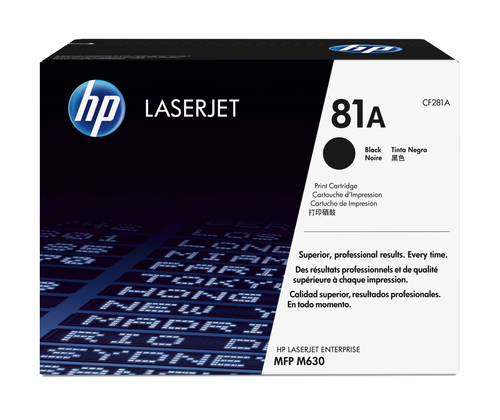 Cartutx de tòner original LaserJet HP 81A negre