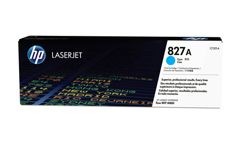 Cartutx de tòner original LaserJet HP 827A cian