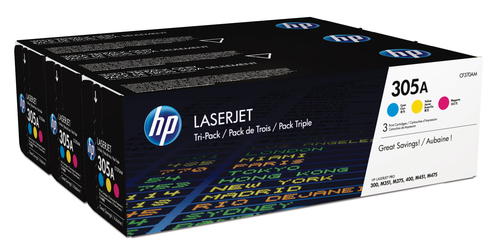 Pack ahorro 3 tóner original LaserJet HP 305A