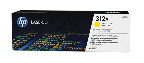 Cartucho tóner original LaserJet HP 312A amarillo