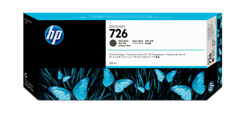 HP cartucho DesignJet T1200/1300 negro mate  HP726
