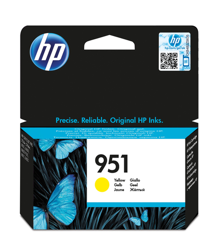Cartucho de tinta original HP 951 amarillo