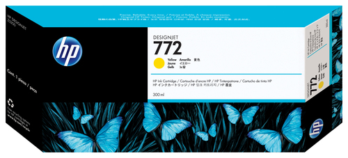 Cartucho de tinta original HP 772 amarillo