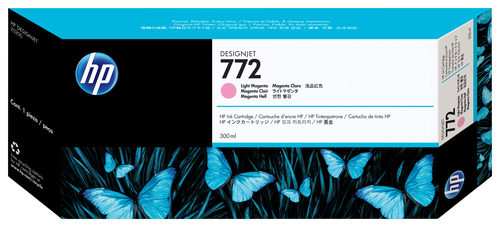 Cartucho de tinta original HP 772 magenta claro