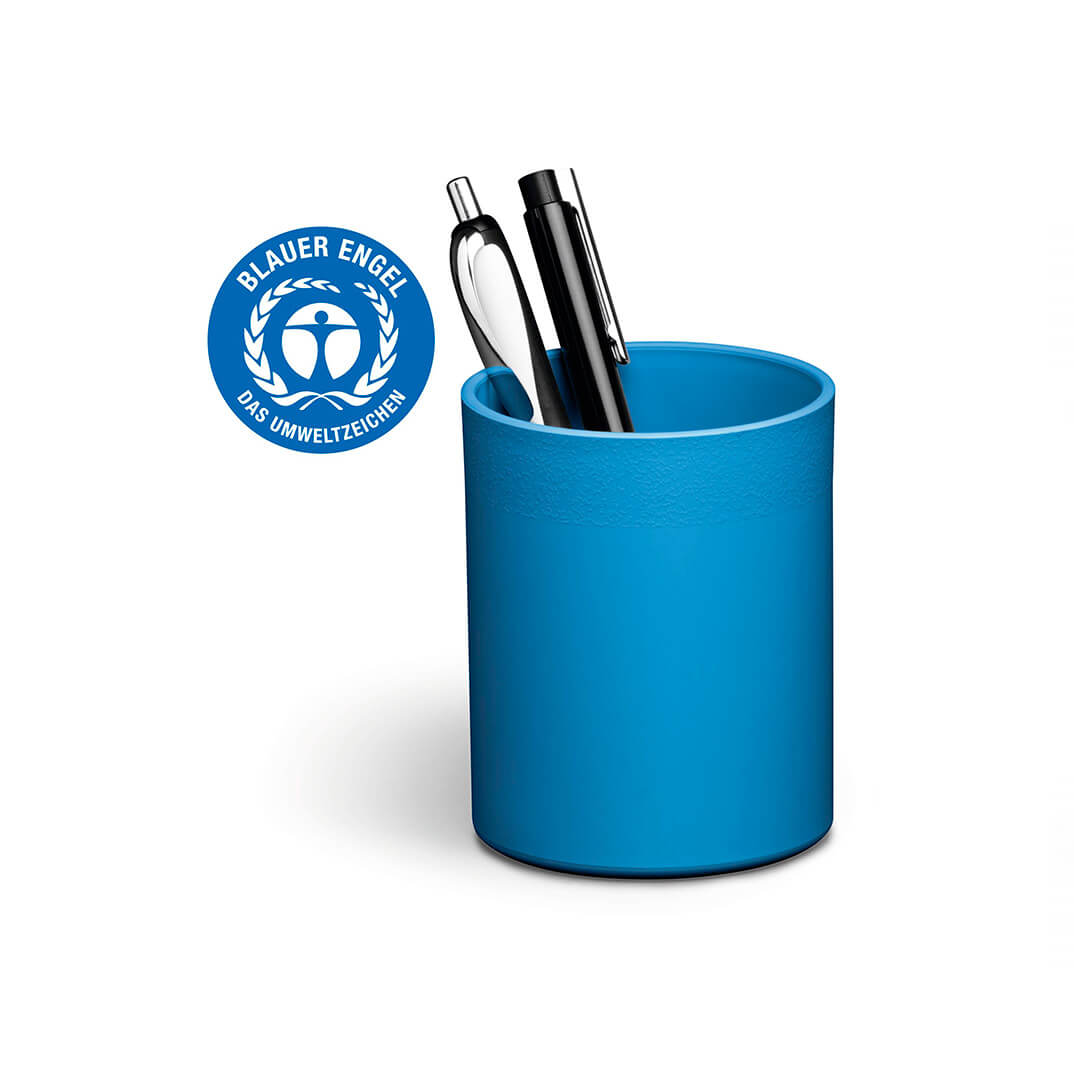 Cubilete portalápices ECO azul