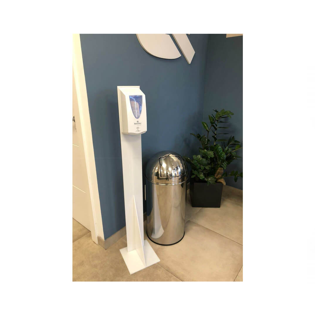Peana dosificador gel hidroalcohólico H50 blanca
